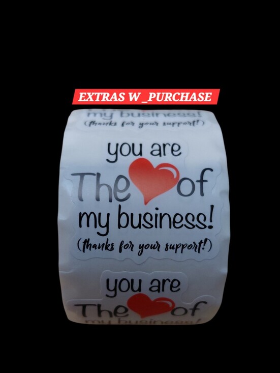 Shipping Supplies Other - 500ct. "YOU ARE THE ❤️ OF MY BUSINESS!" Bonus 3 Random Polymailers